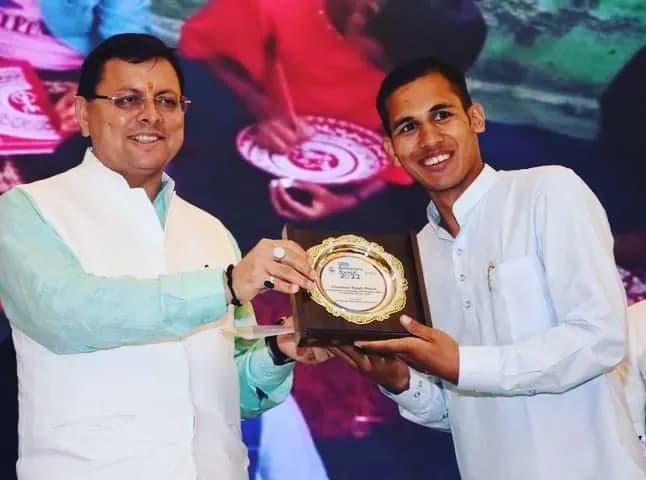 Honored by Uttarakhand Chief Minister